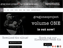 Tablet Screenshot of gregjonesproject.com
